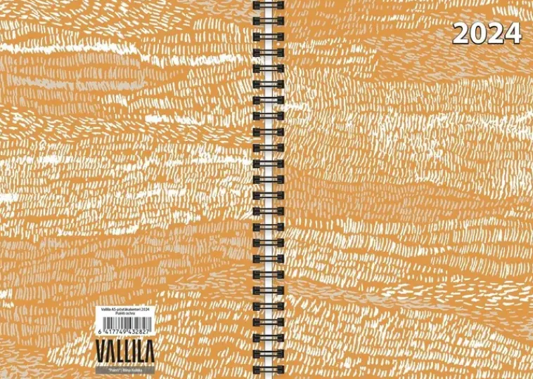 Vallila Kalenterit>Vuosikalenteri A5 Puinti 2024