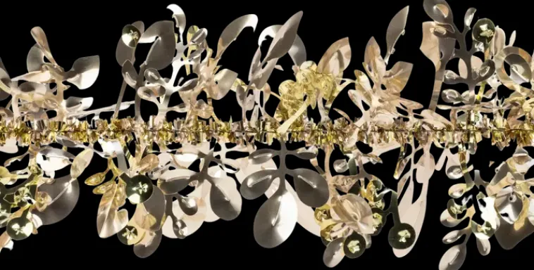 Weiste Sesonkijuhlatarvikkeet>Lehti/Marjapunos Opaalisamppanja/Kulta 85Mmx2M