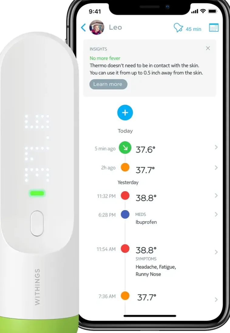Withings Kuumemittarit<Thermo Kuumemittari