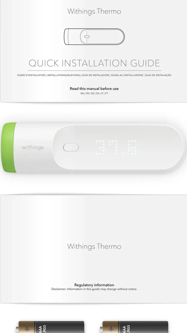 Withings Kuumemittarit<Thermo Kuumemittari