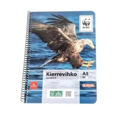 WWF Paperitarvikkeet>Kierrevihko A5/80 Fsc Paperia